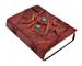Handmade antique 2 stone  eyes on face leather journal diary and notebook